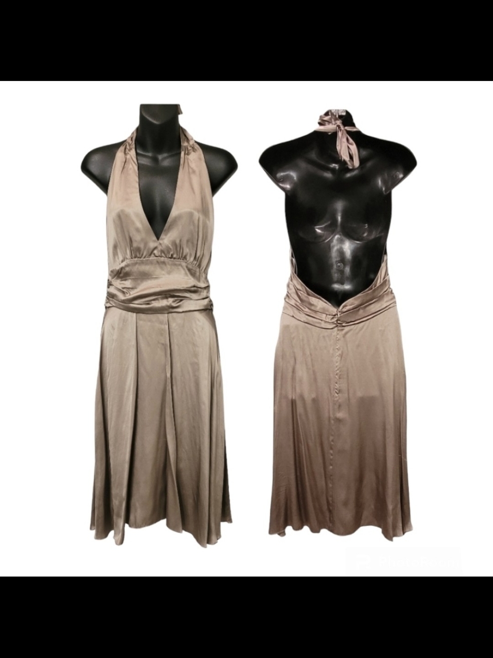Haven Silk Halter Dress Sz S
